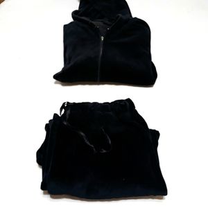 Bobbie Brooks size 20W black velour tracksuit